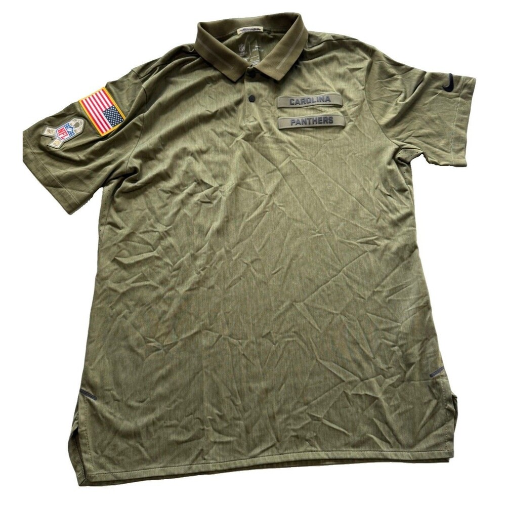 Carolina Panthers Nike Salute to Service Polo Size Large 944146